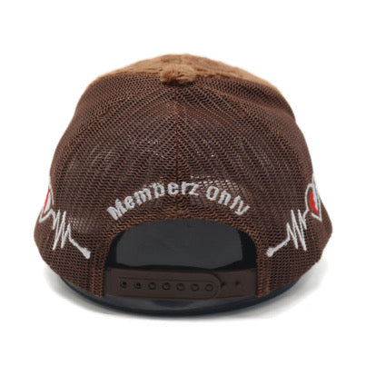 Mocha Velvet Trucker Hats